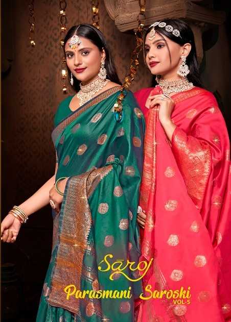 Parasmani Swarovski Saroj vol.2 Soft Silk with heavy swarovski