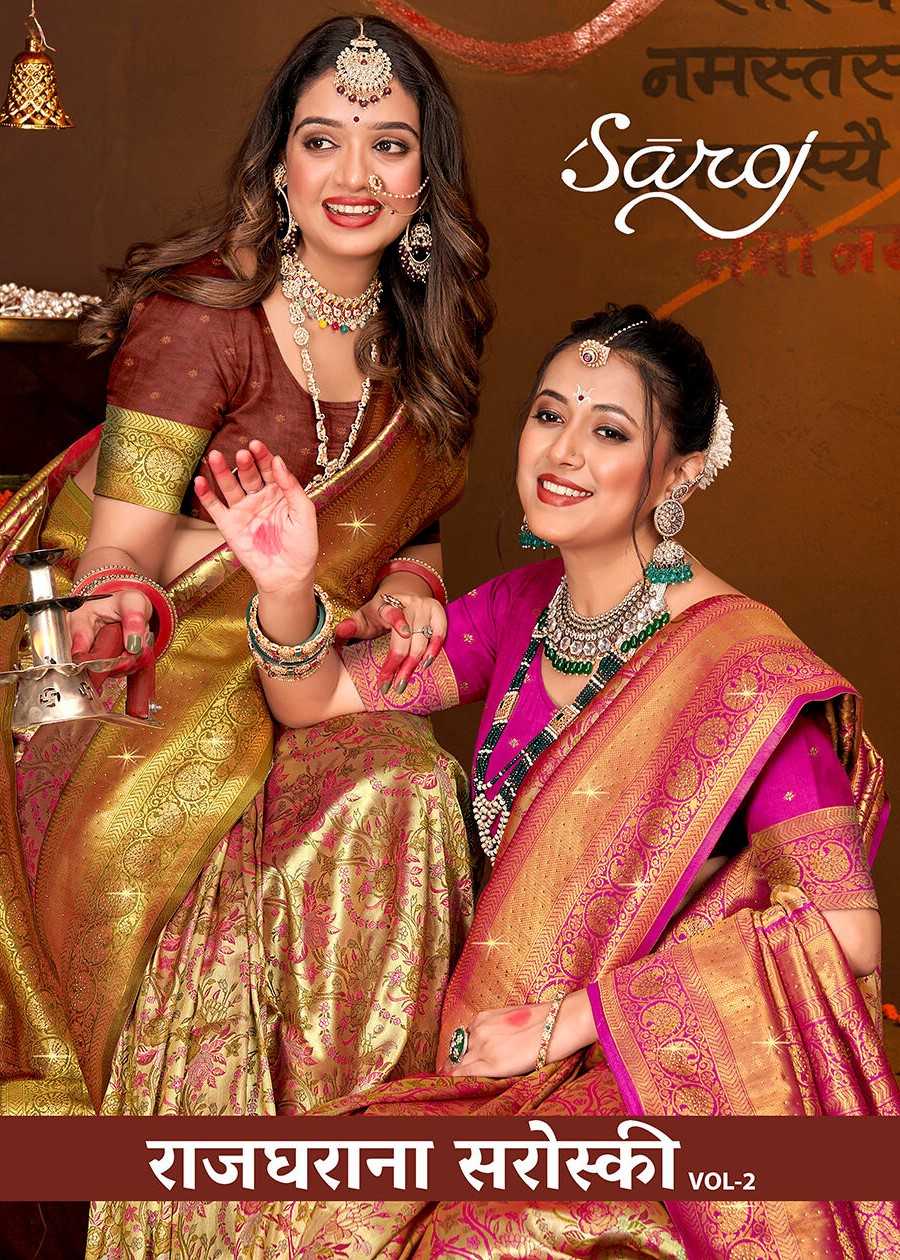 Rajgharana Saroj  Vol - 2 Jari jacquard saree collection