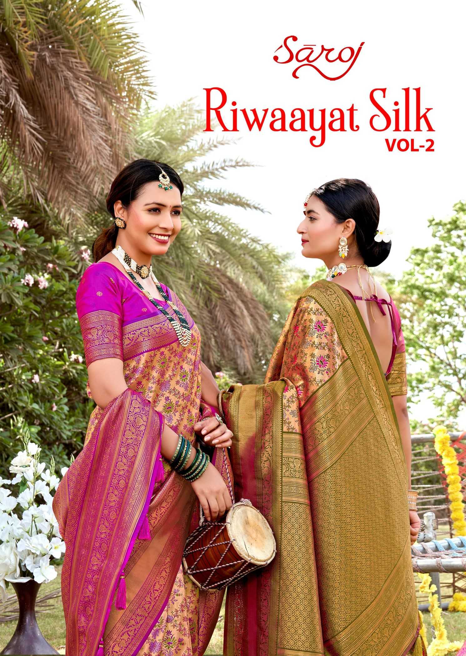 Riwaayat  Saroj Silk  Vol - 1 Jari jacquard silk saree collection