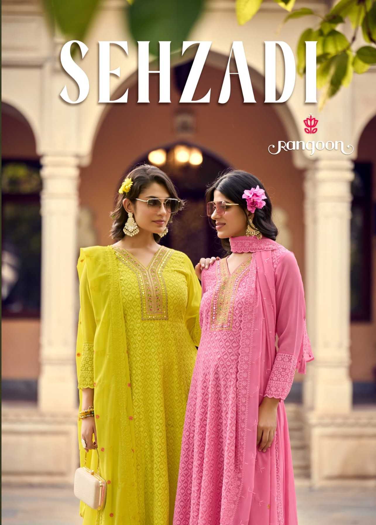 rangoon sehzadi georgate ethnic design anarkali style readymade salwar suit