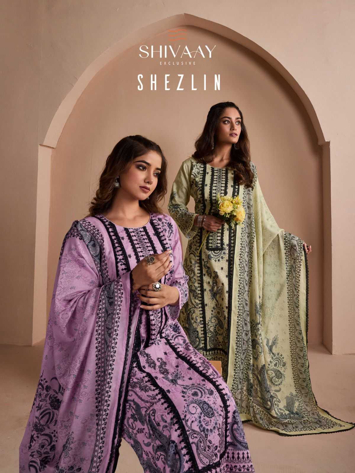 shivaay shejlin digital print handwork pakistani 3pcs suit 