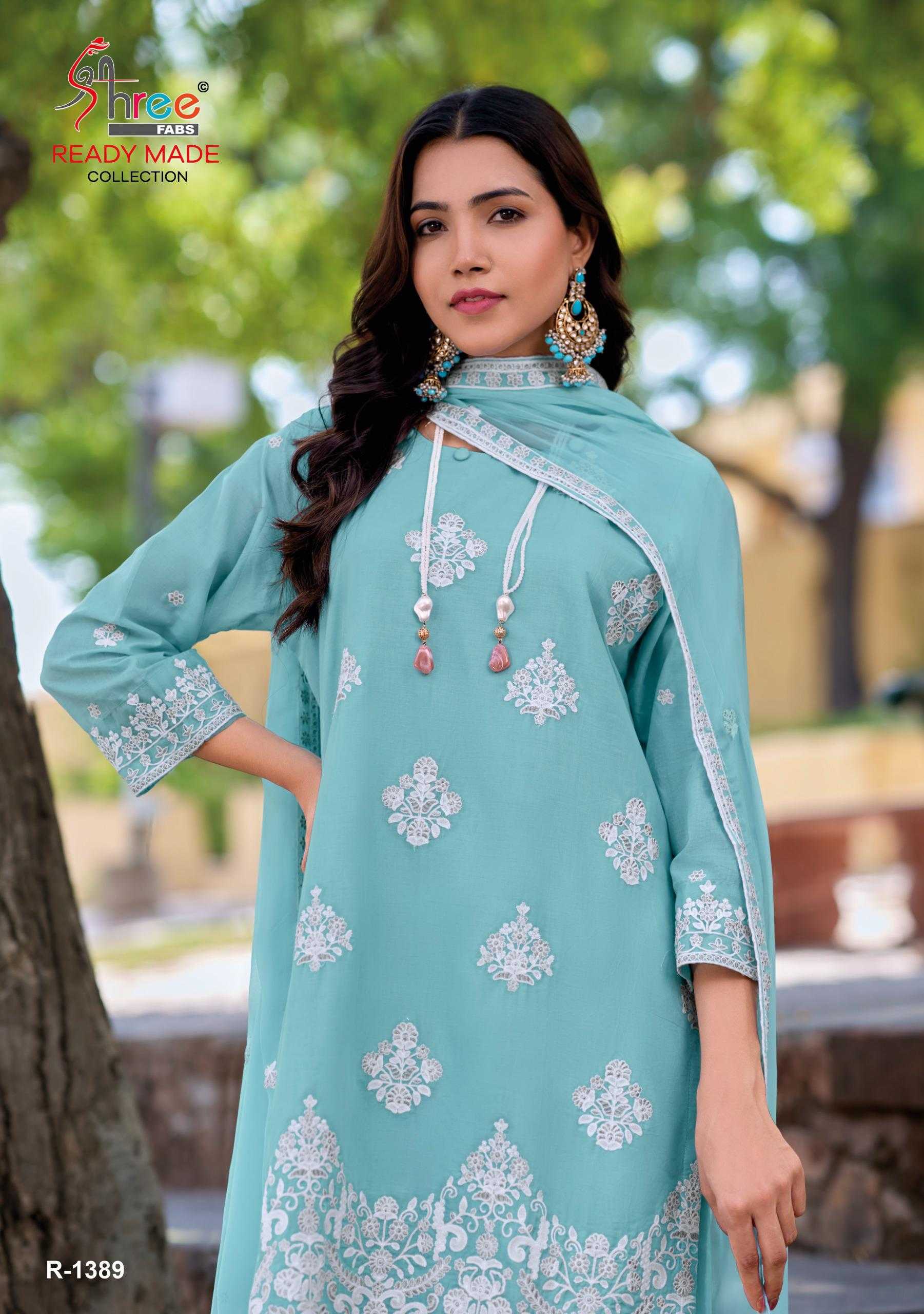 1389 by shree fab cambric cotton model pakistani readymade salwar kameez 