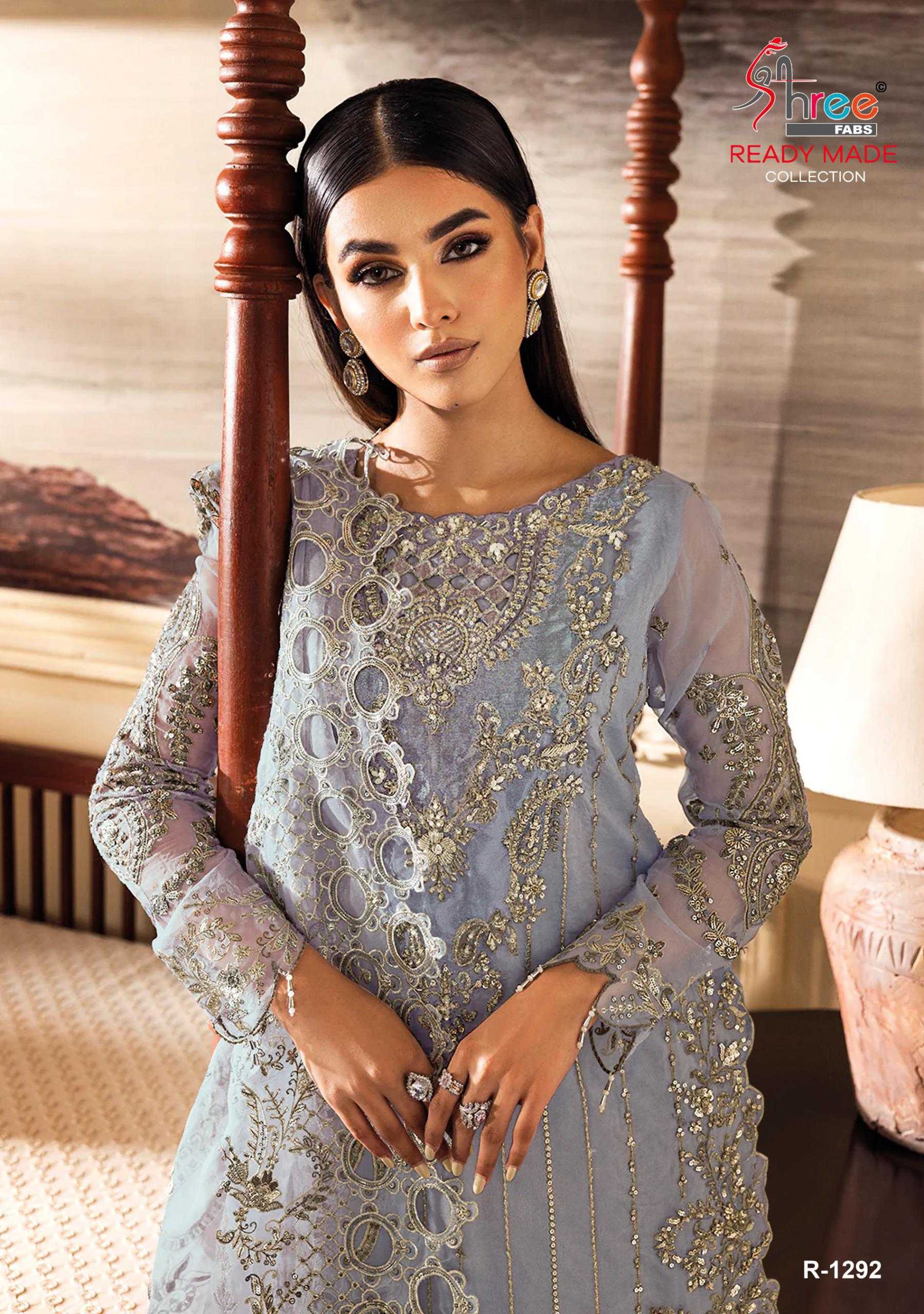 1292 by shree fabs stylish organza modal pakistani fully stitch salwar kameez 