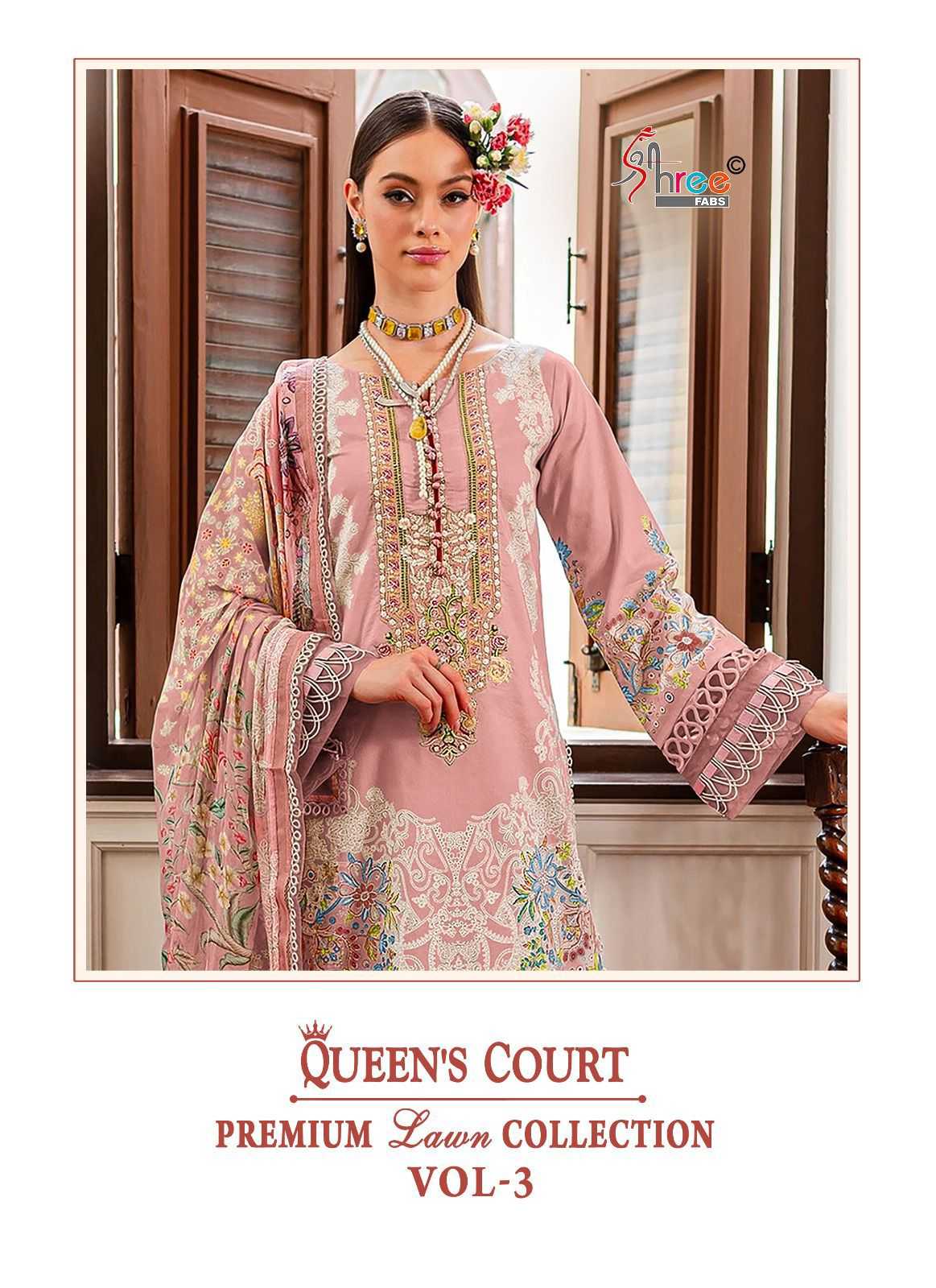 shree fabs queens court premium lawn collection vol 3 modern pakistani salwar suits