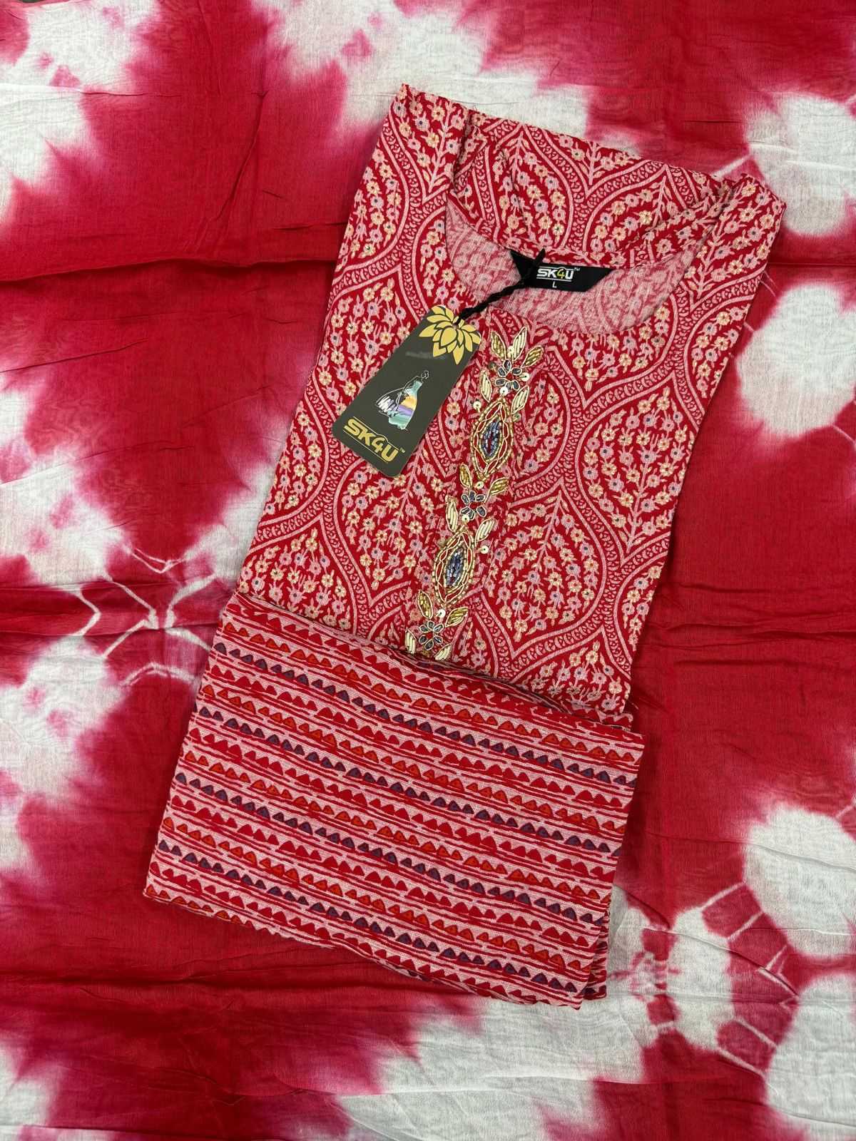 sk4u capsule foil fully stitch stylish look 3pcs combo set salwar suit