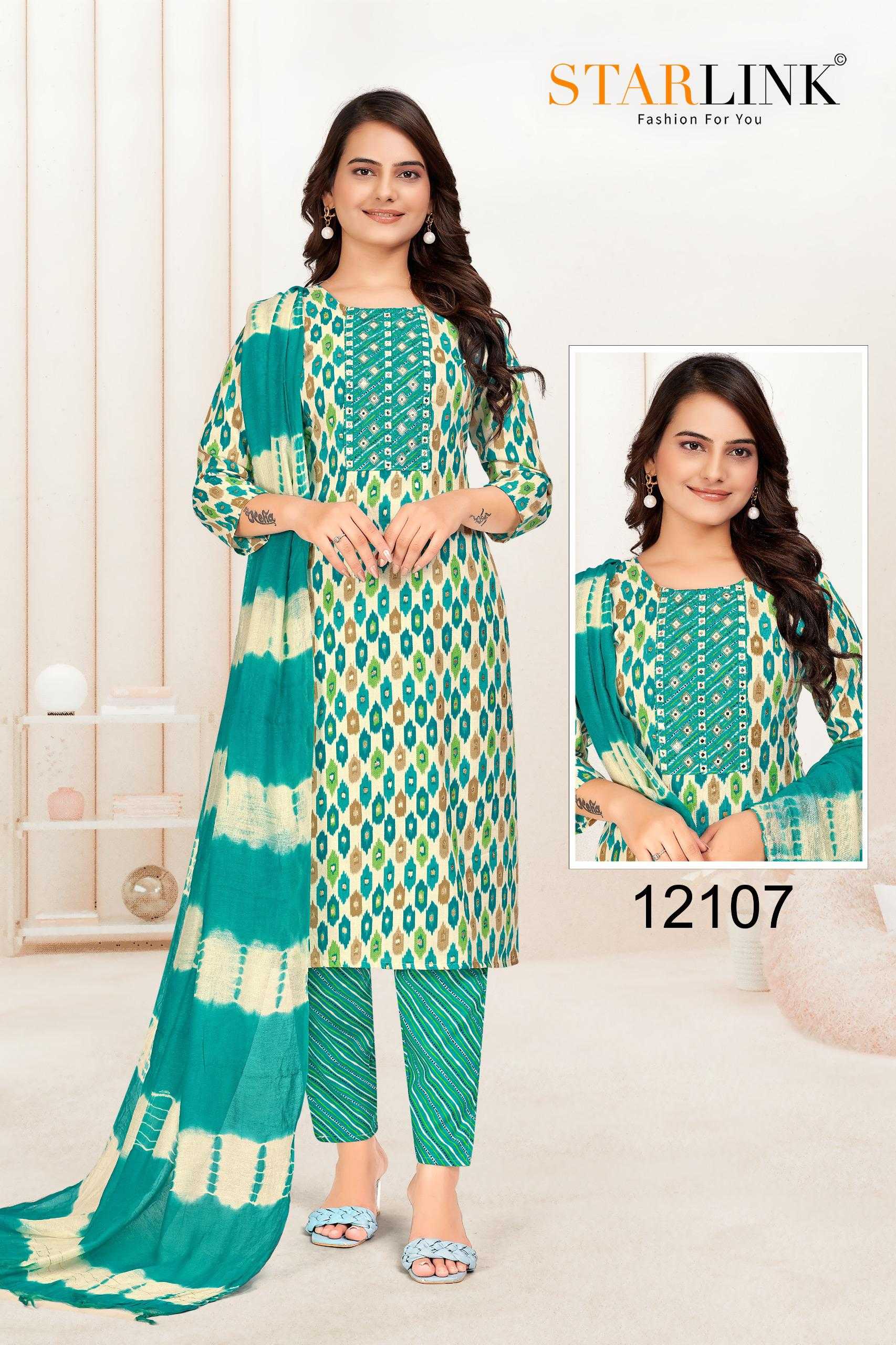 hide & seek by starlink classic look capsule print full stitch salwar suit 