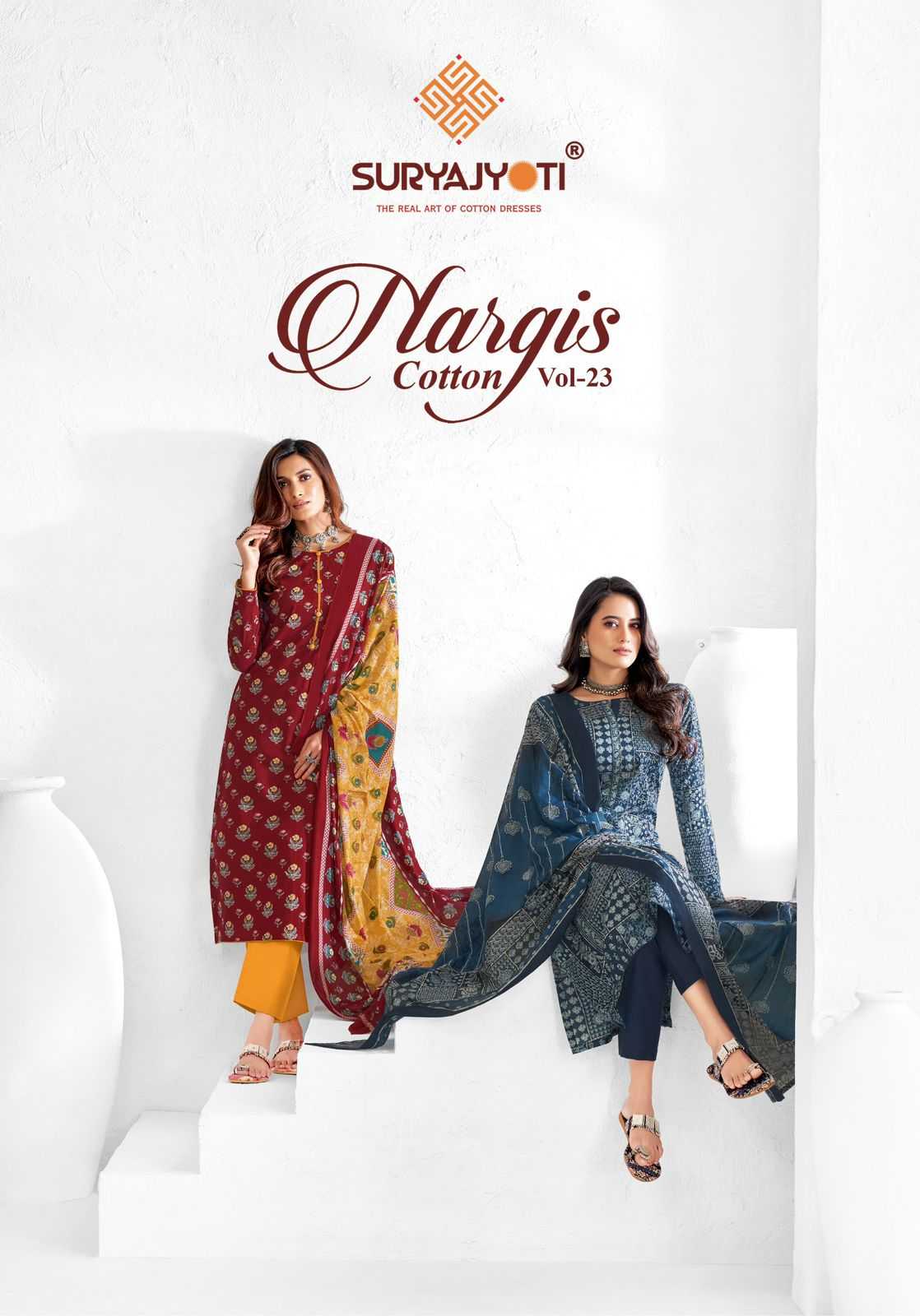 nargis cotton vol 23 by suryajyoti classic look salwar suits