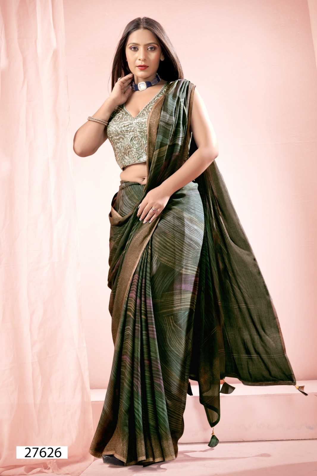 leona vol 1 by vallabhi prints 27621 to 27626 series new collection saree