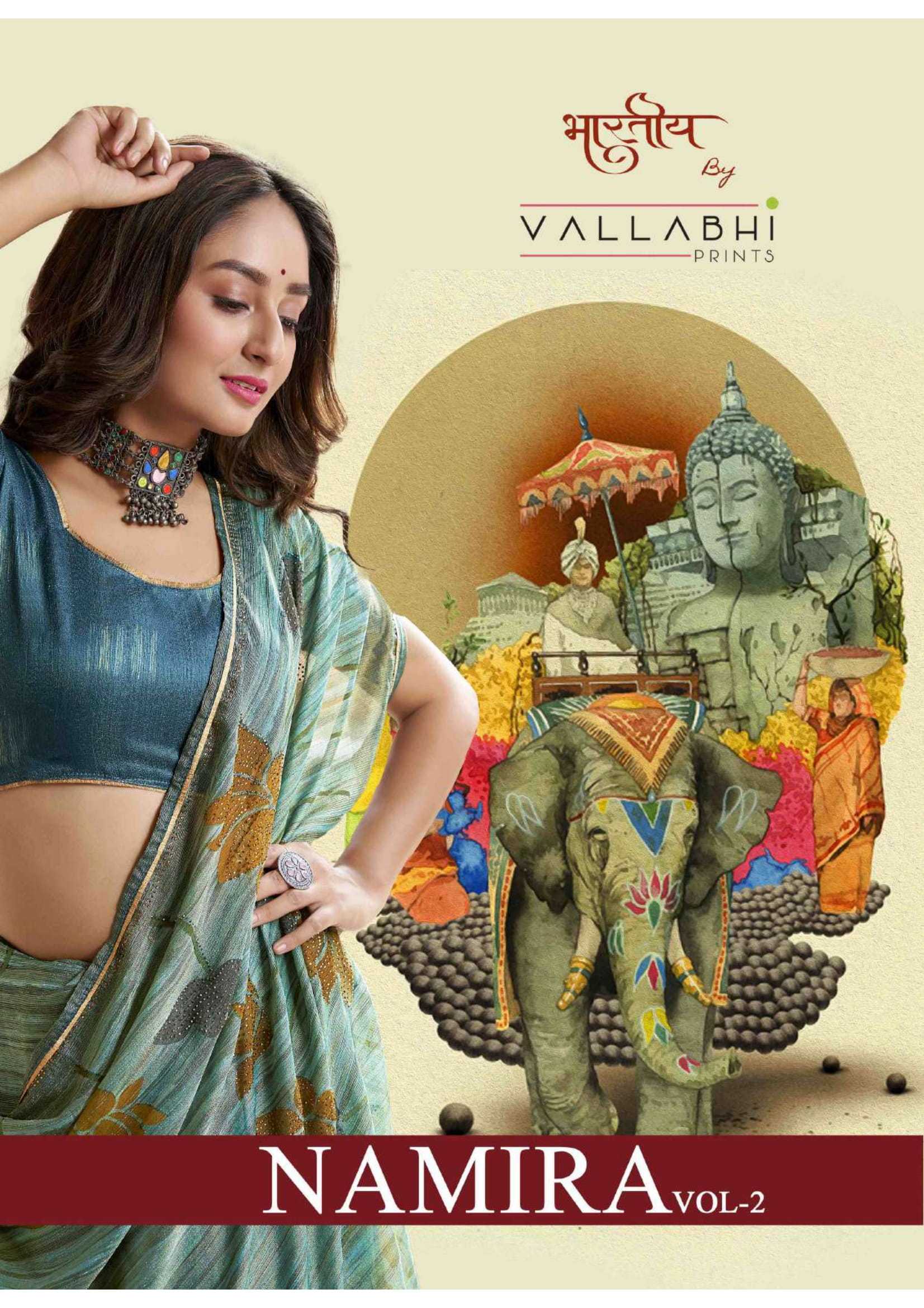 namira vol 2 by vallabhi prints exclusive brasso saree online supplier 