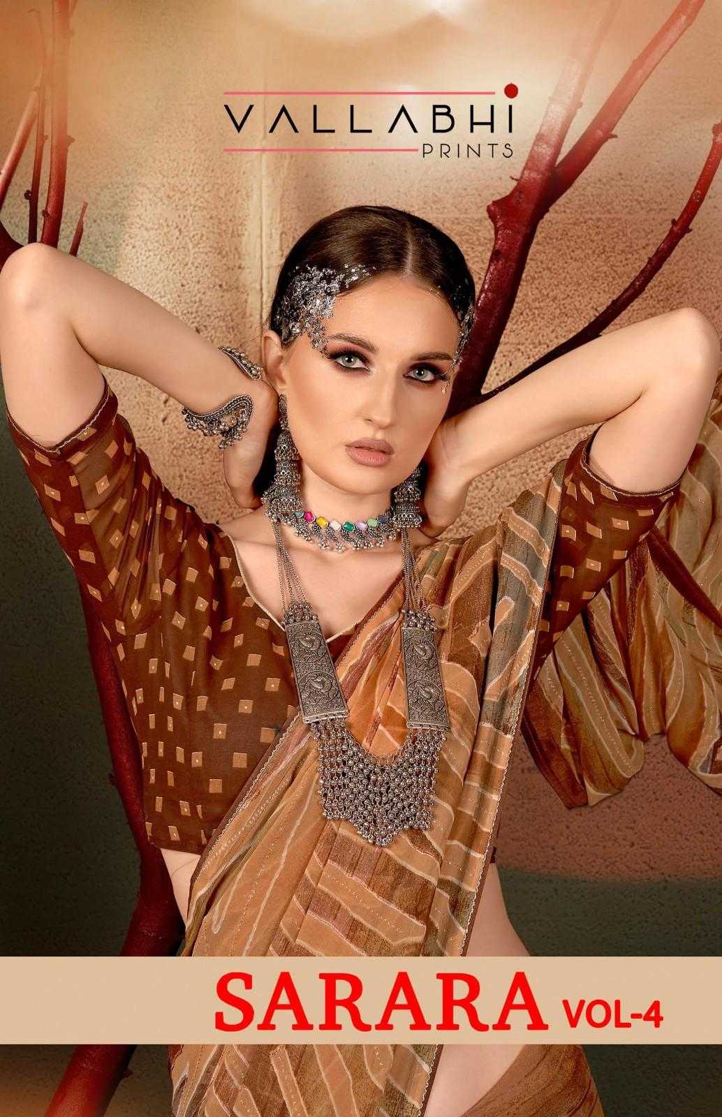 sarara vol 4 by vallabhi prints georgette ethinic style saree with blouse
