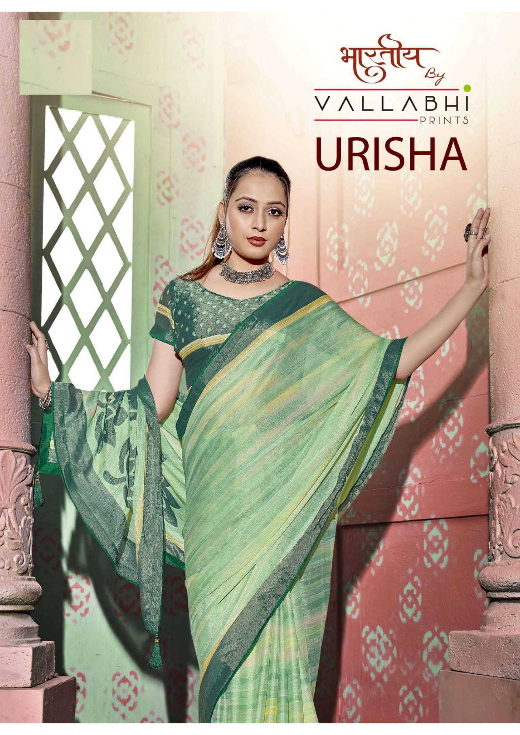 urish by vallabhi prints 28491 to 28496 series casual wear saree 