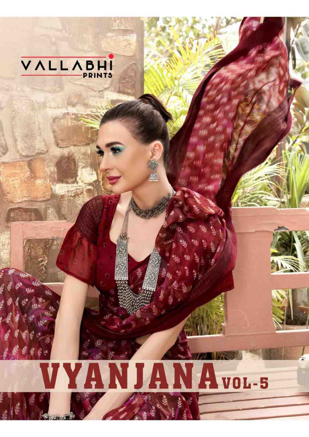vallabhi prints vyanjan vol 5 georgette super hit design saree collection