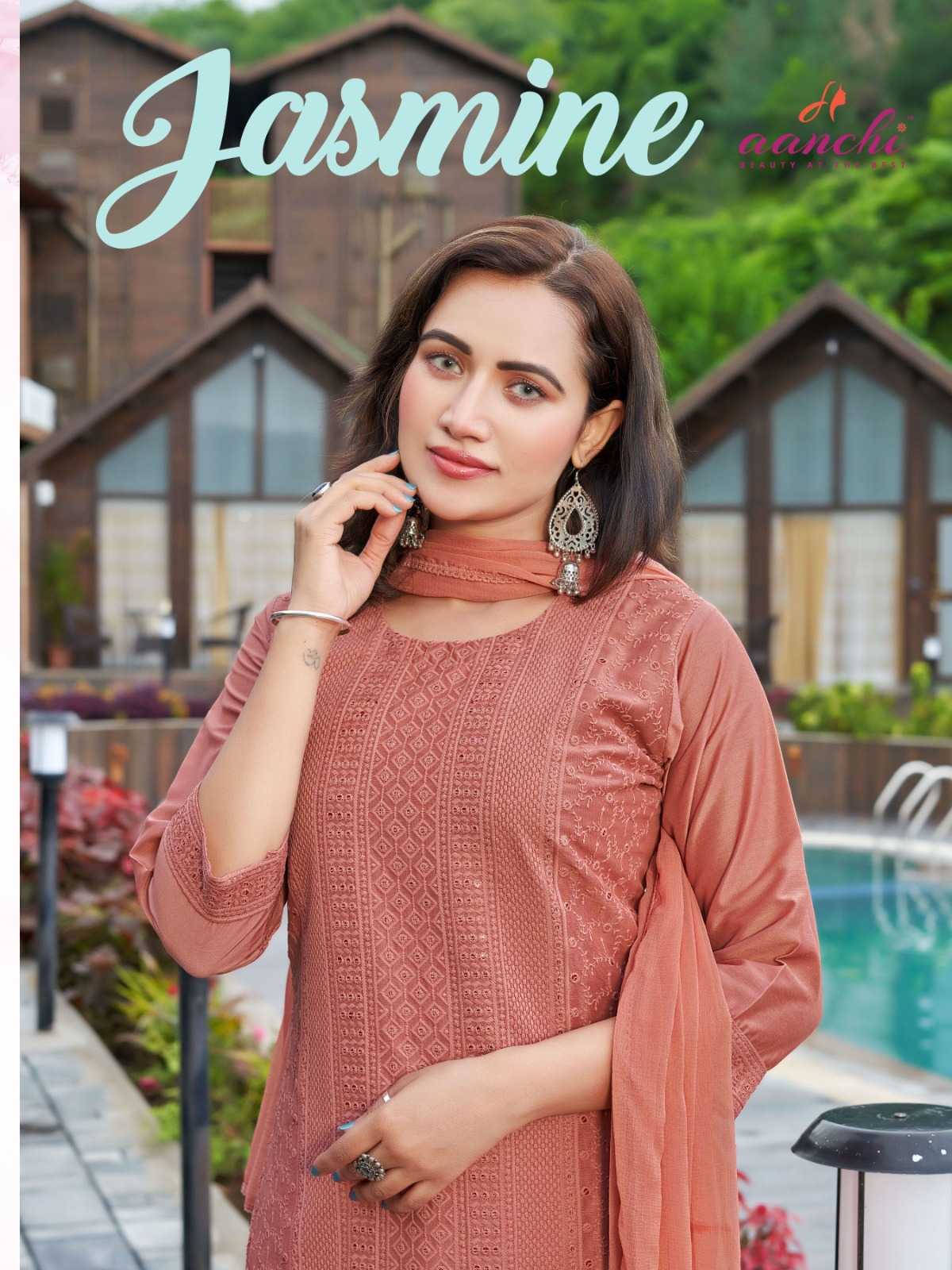 aanchi zoya fully stitch amazing work fancy salwar kameez exports