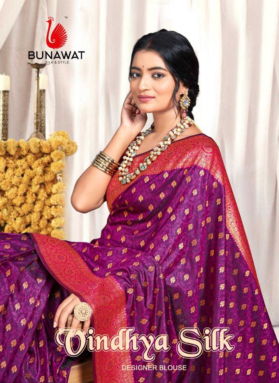 VINDHYA SILK BY BUNAWAT WEDDING FESTIVAL WEAR SILK FABRIC SAREE COLLECTION