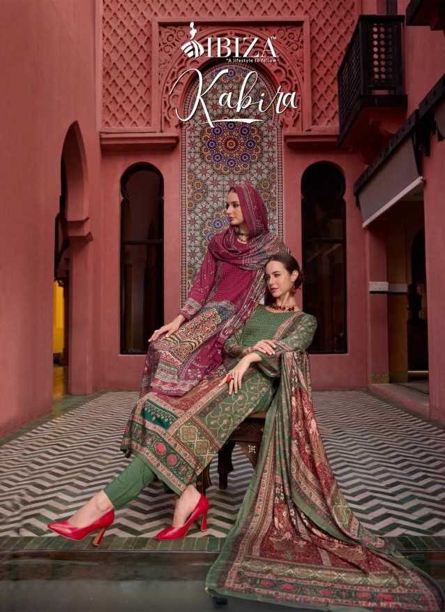 kabira by ibiza hit design full stitch viscose pashmina big size pakistani salwar suit 