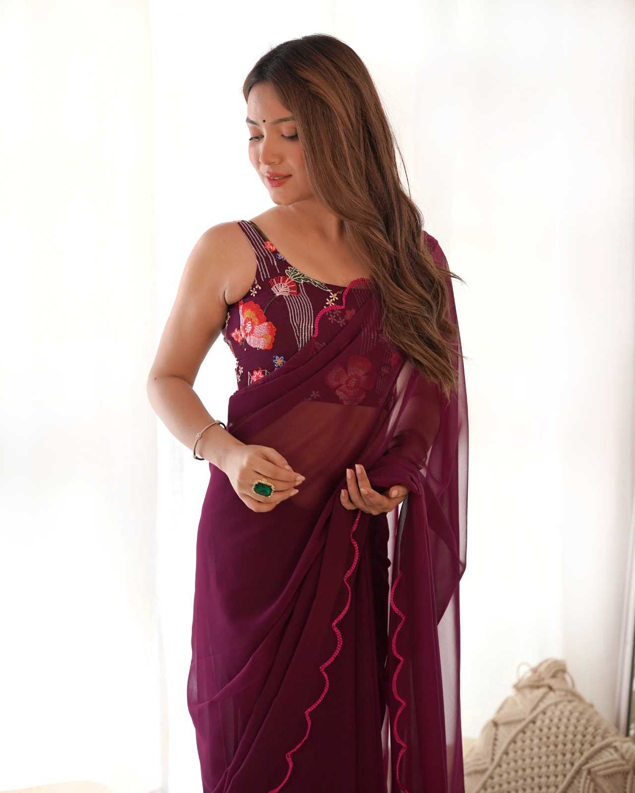 pr kc 830 unique colours georgette saree supplier 