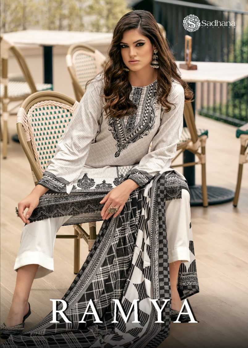 sadhana fashion ramya digital print viscos ladies suits