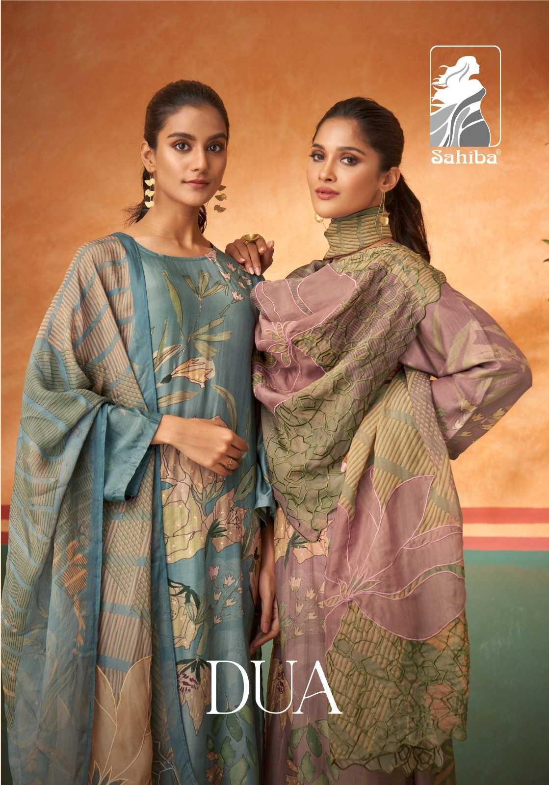 dua by sahiba popular design muslin silk unstitch salwar kameez 