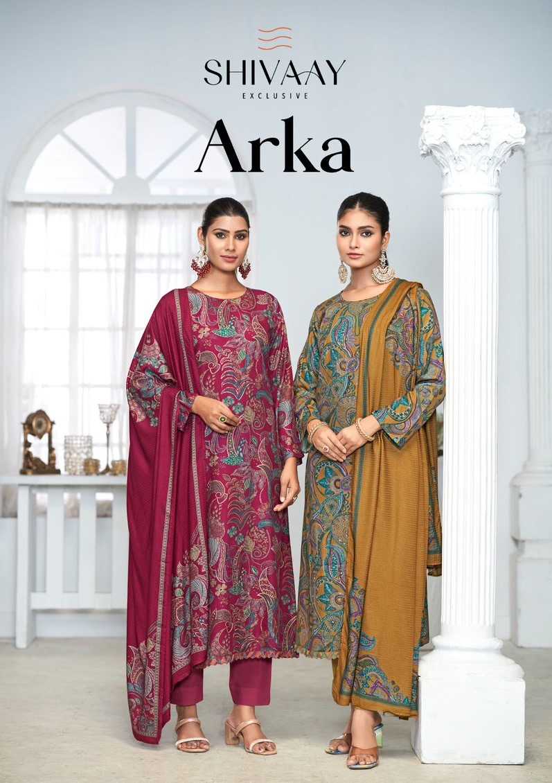 shivaay arka viscose pashmina unique winter collection ladies suits