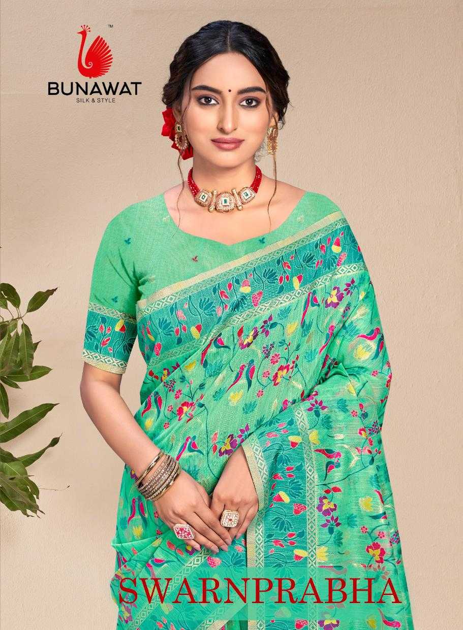 SWARNPRABHA BY BUNAWAT WEDDING FESTIVAL WEAR COTTON SILK SAREE COLLECTION