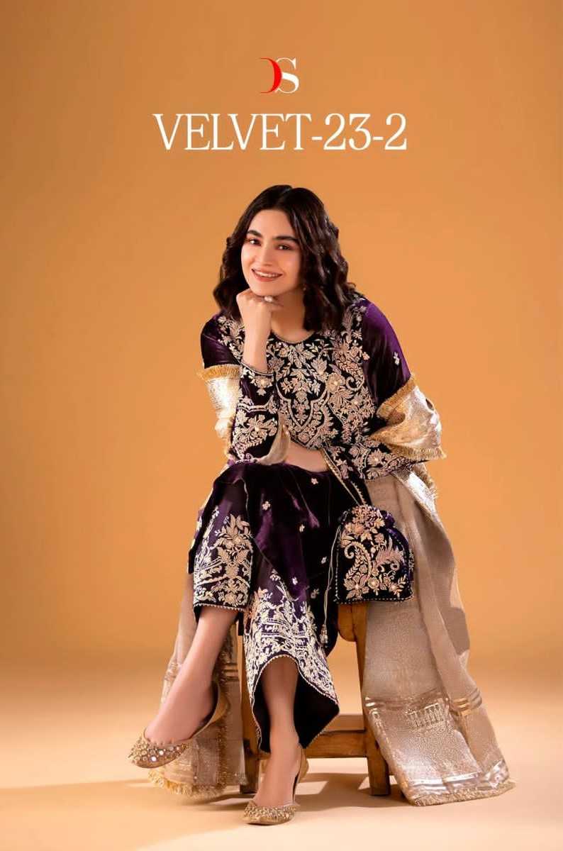 velvet 23 vol 2 by deepsy suits attractive winter wear suits