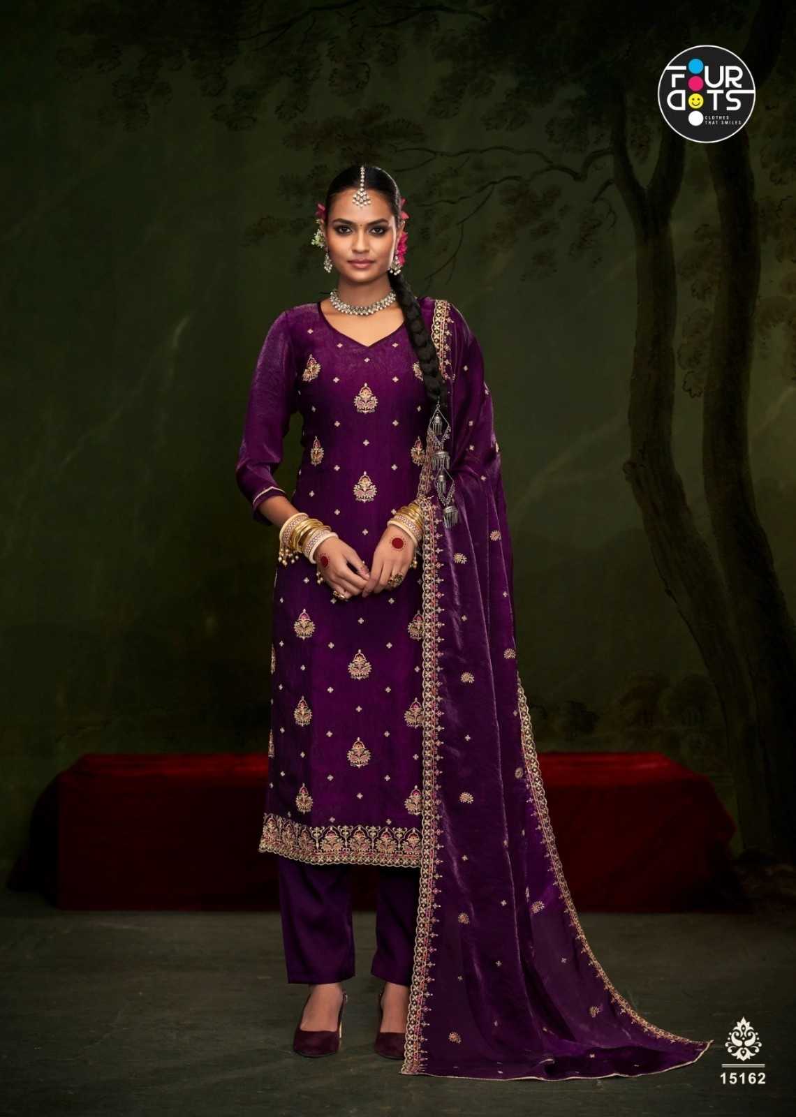 fourdots gajban viscose fancy silk fashionable suits