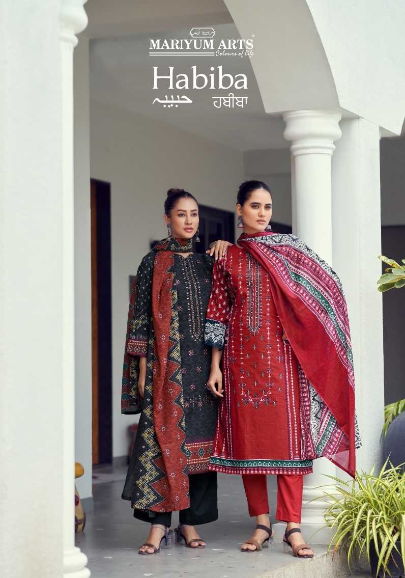 habiba by mariyum arts beautiful cotton ladies suits