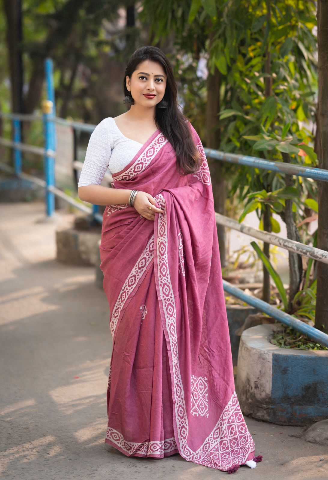 pr kc magic cotton comfortable printed saree 