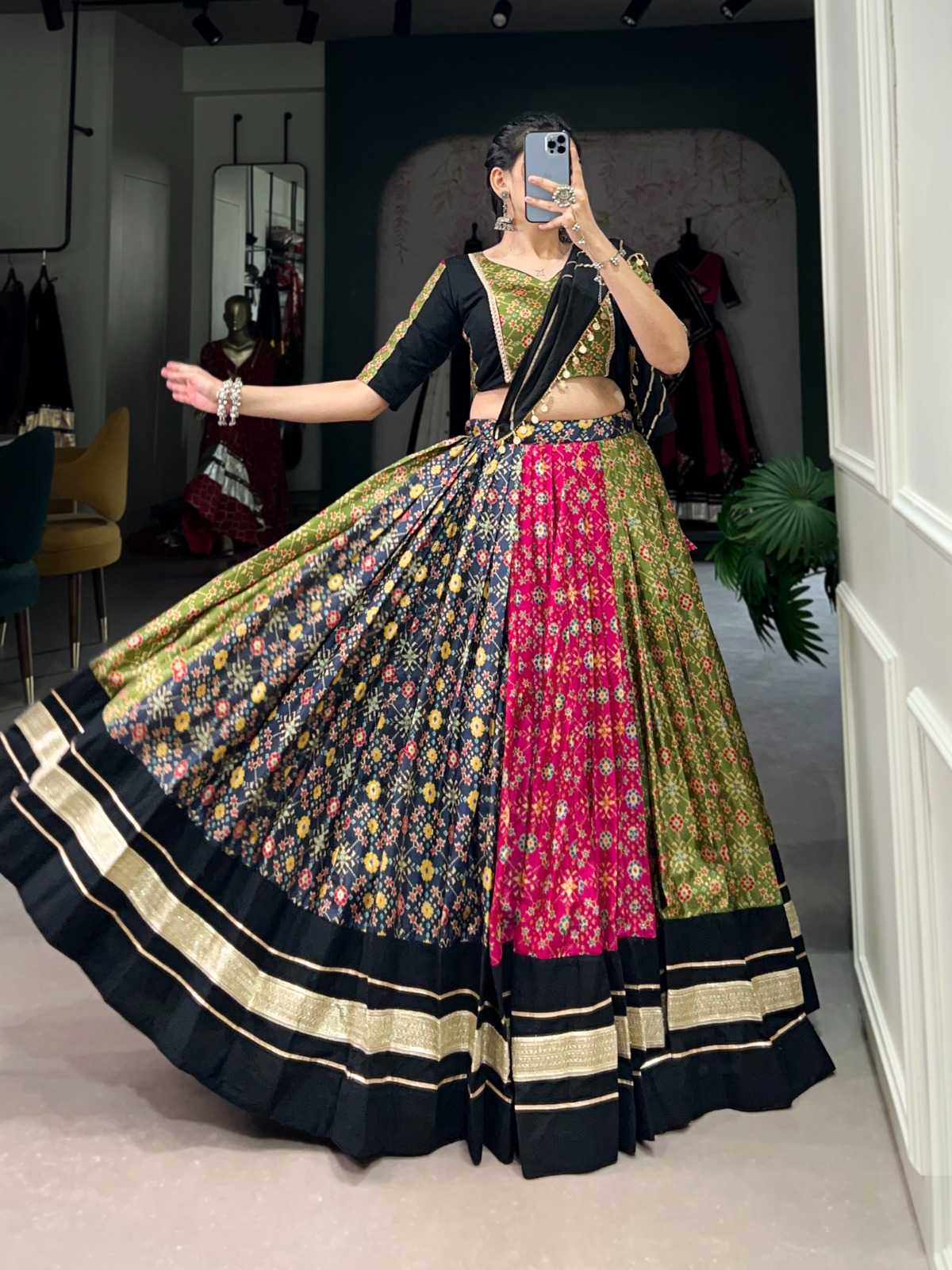 pr lnb1746 dola silk full stitch designer navratri chaniya choli