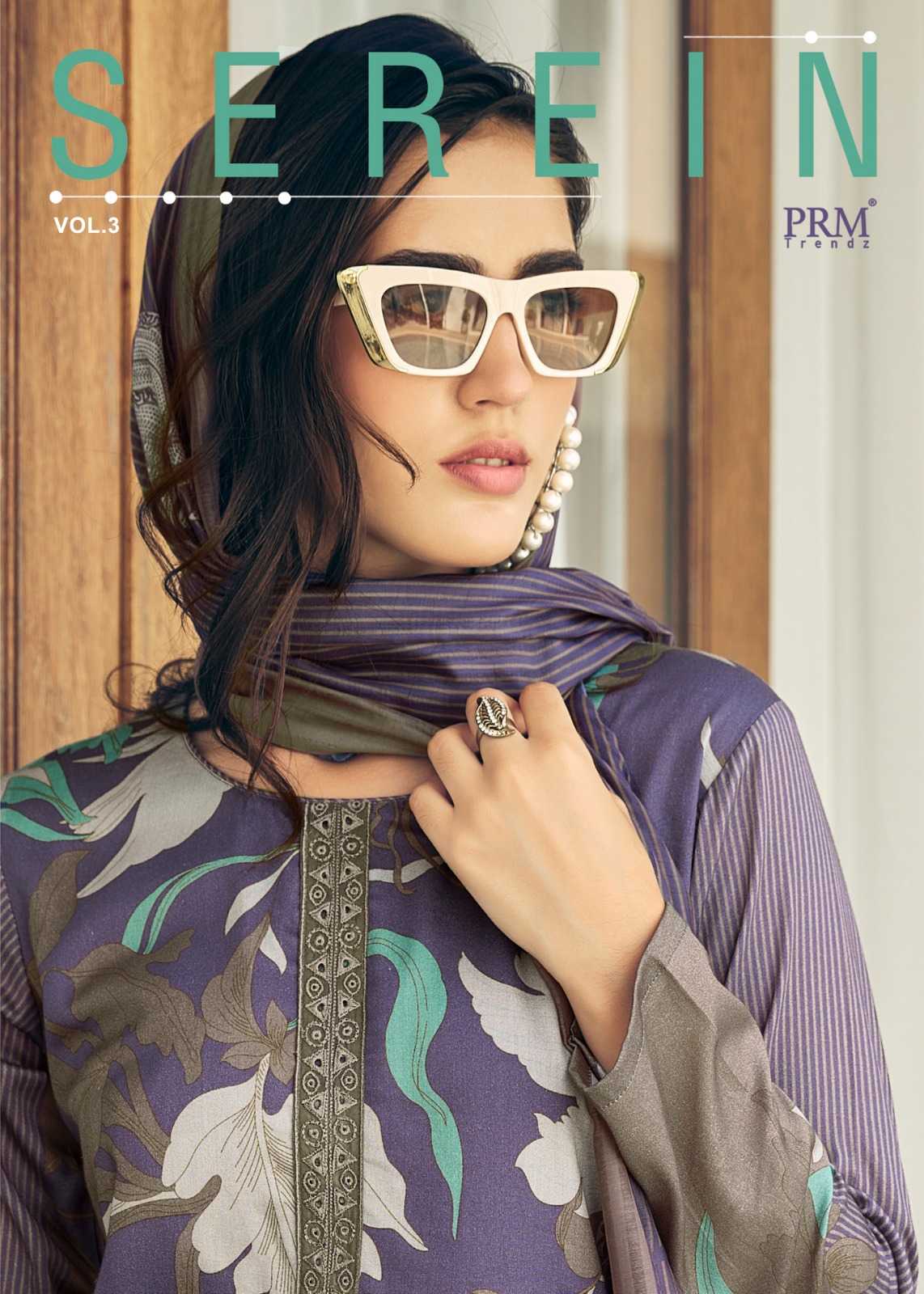 prm trendz serein vol 3 new launch traditional wear lawn cotton salwar kameez 