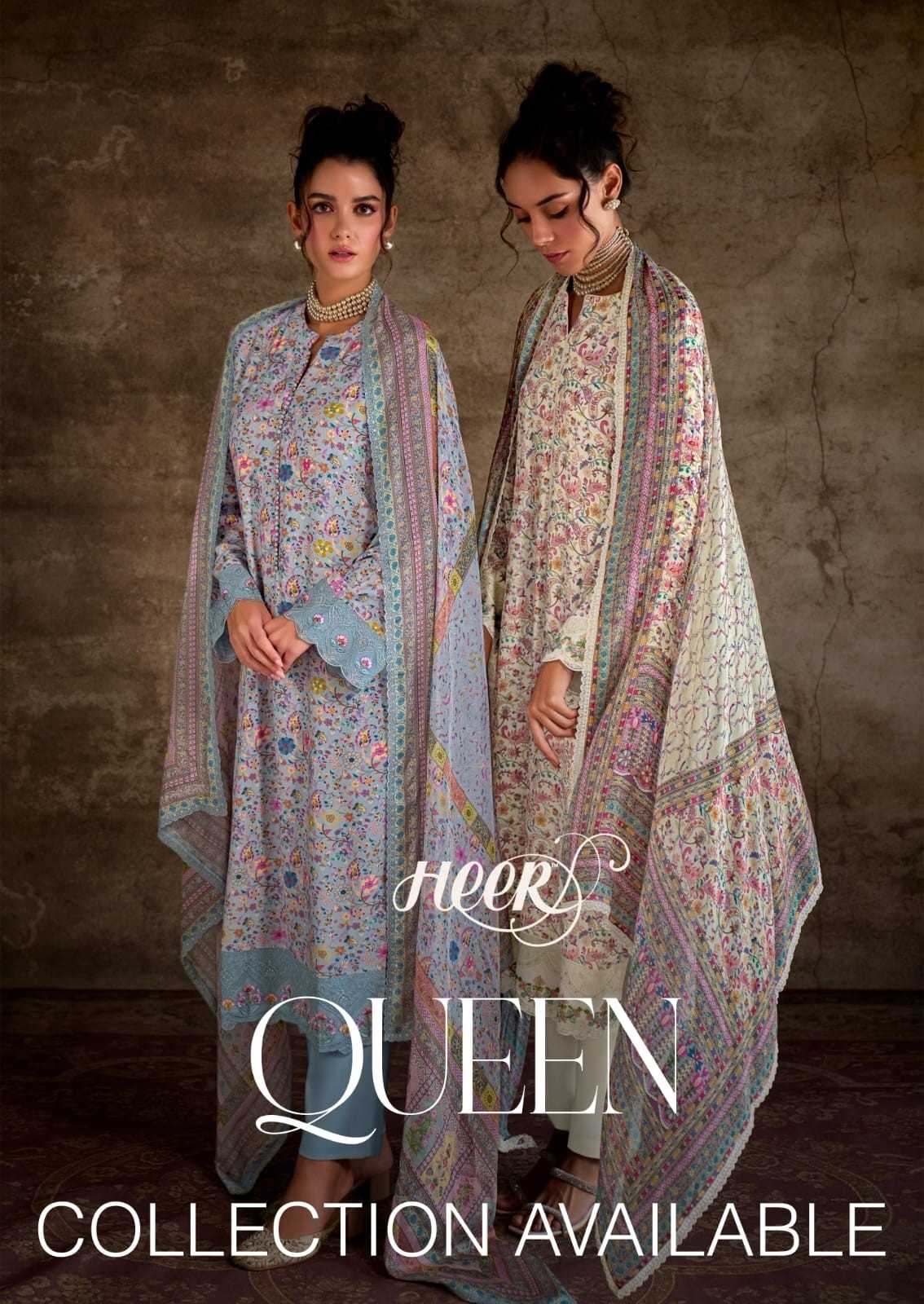 kimora heer queen 9431-9436 digital print pashmina ladies suits