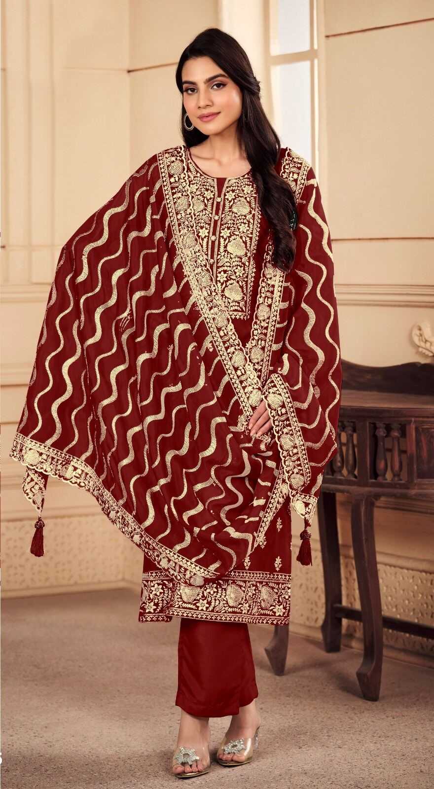 ramsha 1196 nx embroidery organza readymade pakistani suits