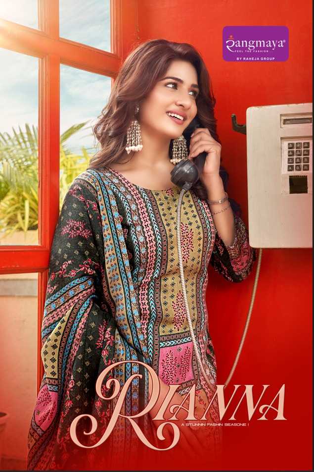 riha by rangmaya pashmina attractive look full stitch winter 3pcs dress