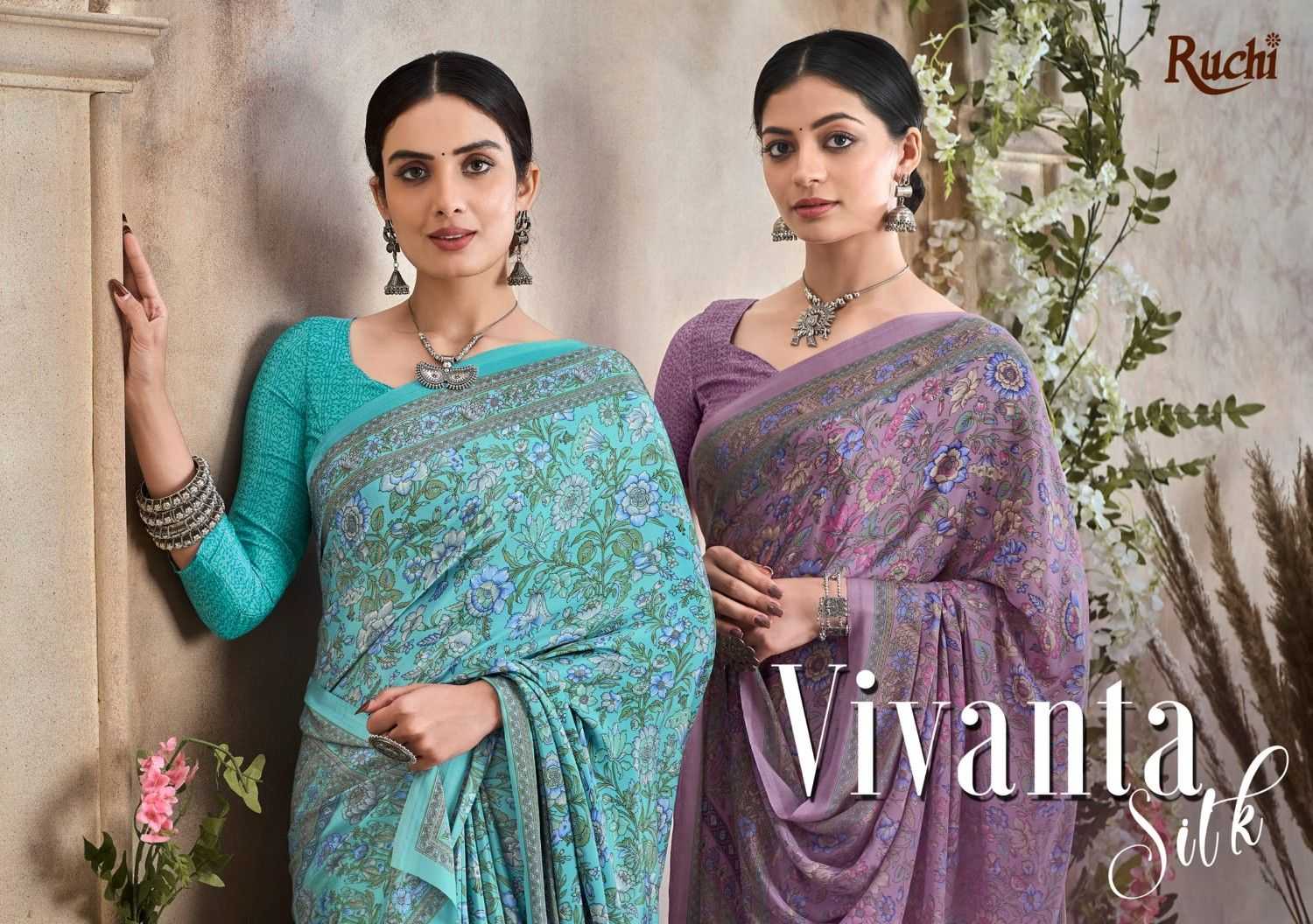 vivanta silk vol 36 by ruchi crape silk women saree