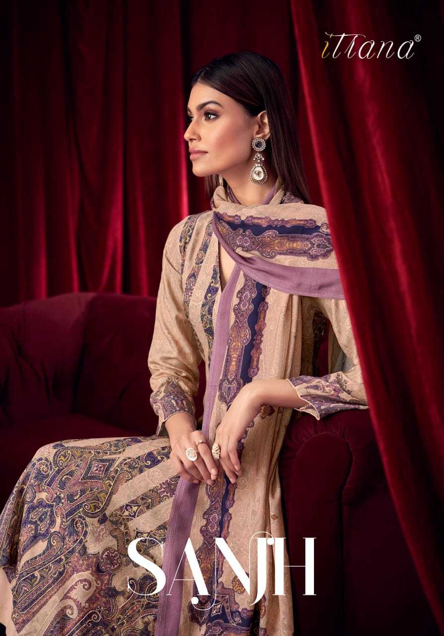 sahiba itrana sanjh digital printed staple twill stylish ladies suits collection