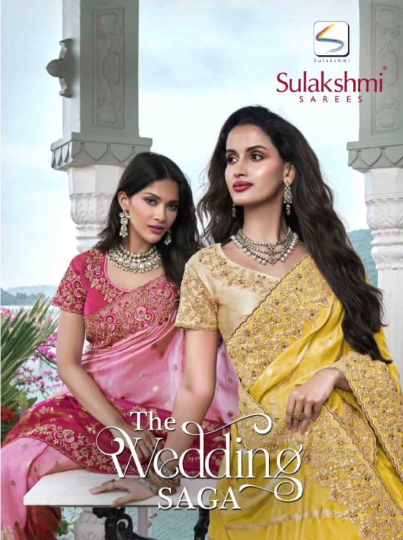 sulakhmi the wedding saga tissue silk 8401- 8412 party wear saree 