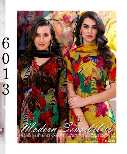 vaishali 6001-6020 crape printed casual wear salwar suits