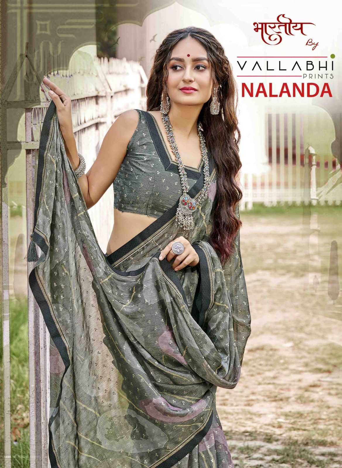 nalanda by vallabhi prints pretty look brasso best saree online 