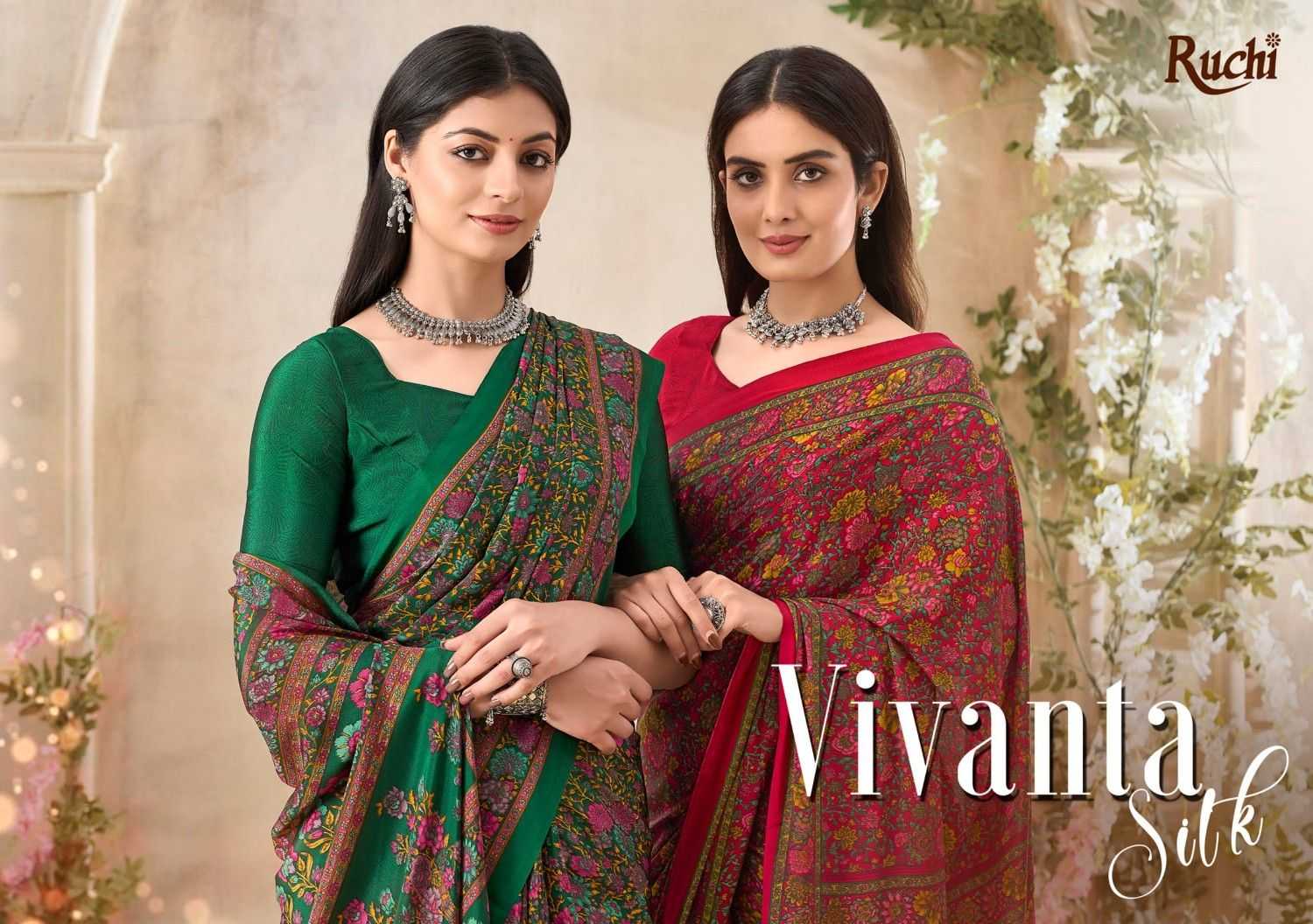 ruchi vivanta silk vol 34 unique crape silk saree