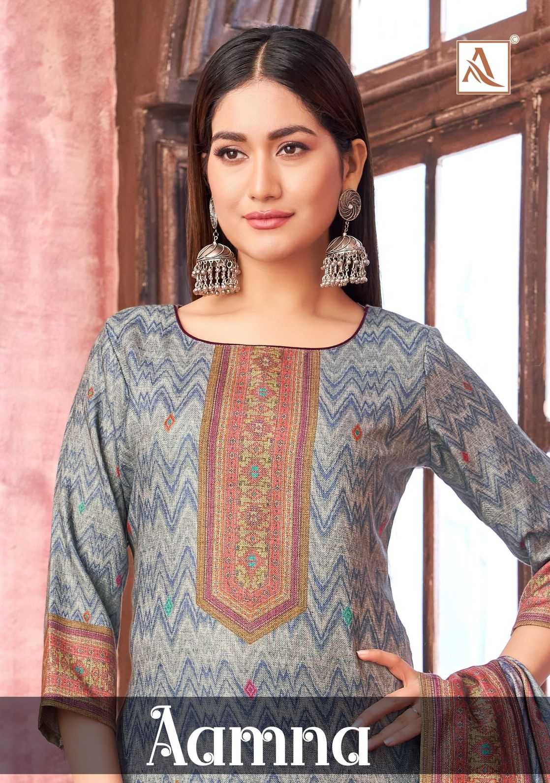 alok aamna hit design viscose winter pakistani dress material 