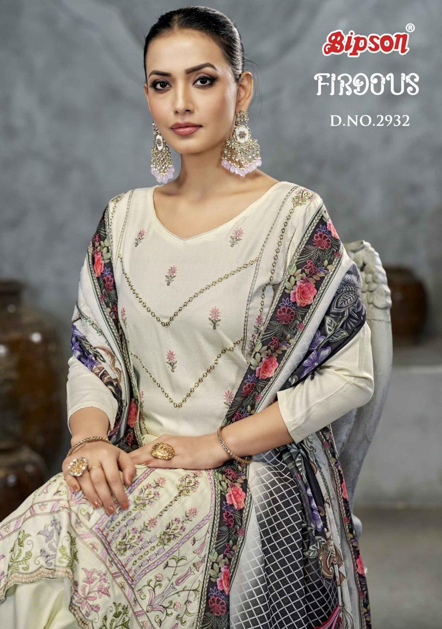 firdous 2932 by bipson prints viscose pashmina winter wear suits