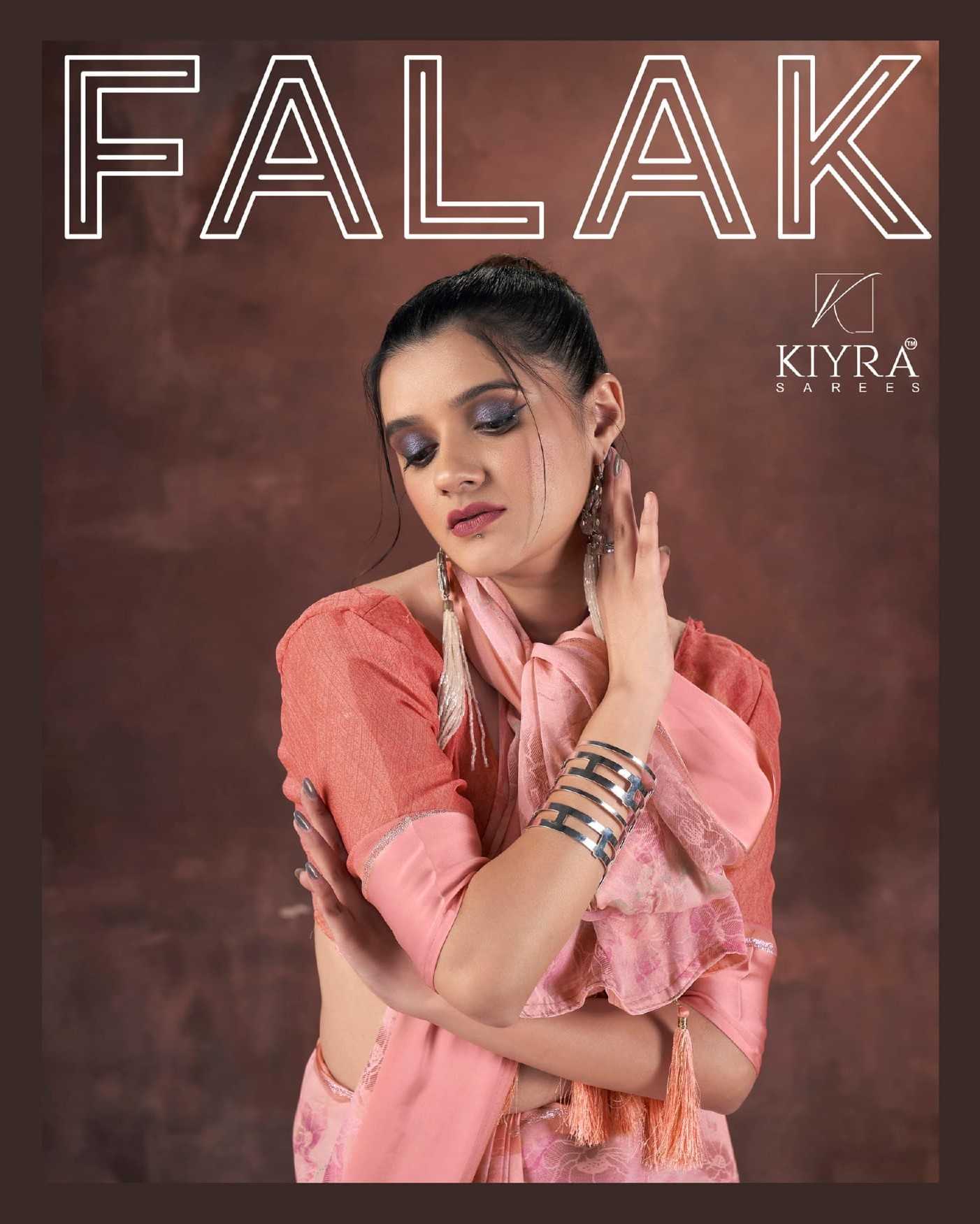 kiyra saree falak beauful dull moss stylish saree for women