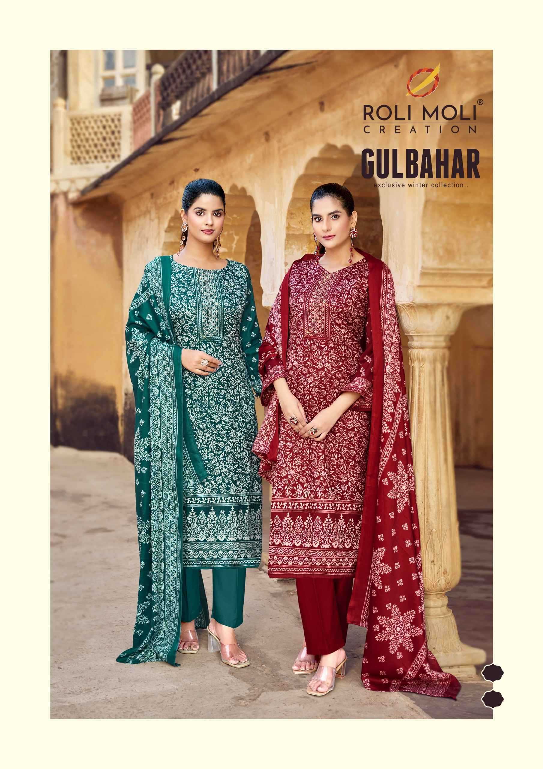 roli moli creation gulbahar siroski work pashmina 3pcs dress