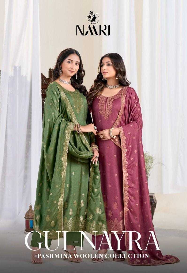 naari gulnayra winter special viscose pashmina jacquard ladies suits