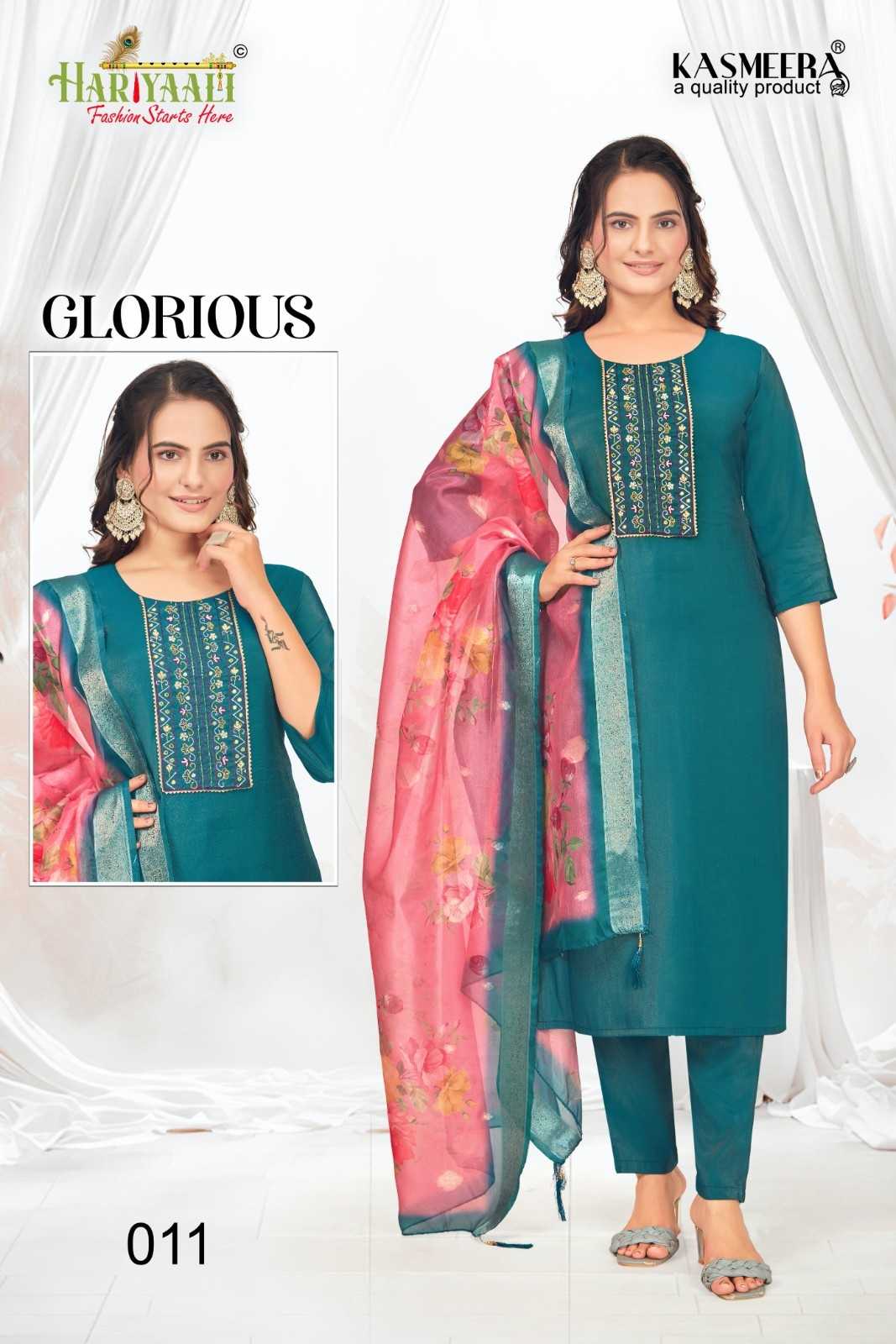 glorious by hariyaali unique colours simmer fully stitch combo 3pcs dress