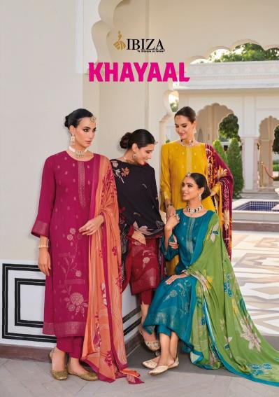 khayaal by ibiza lifestyle winter special viscose pashmina suits