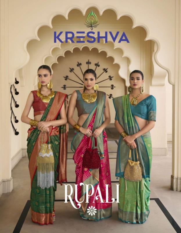 rupali by kreshva traditional wear banarashi silk saree