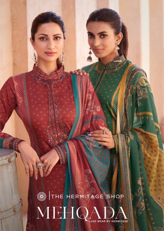 the hermitage mehqada fullstitch big size viscose lawn trendy suits