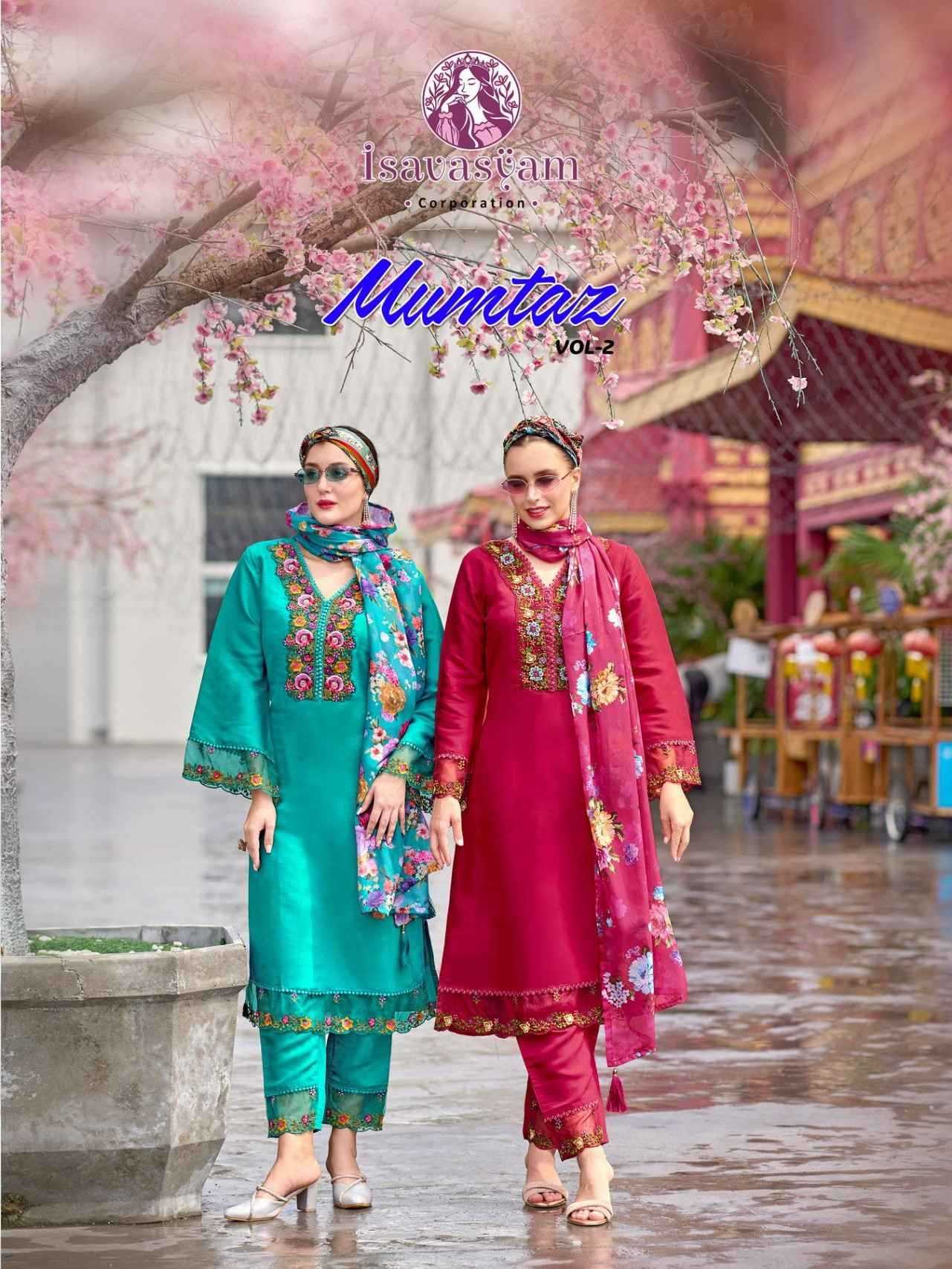 isavasyam mumtaz vol 2 unique fullstitch plus size roman silk ladies suits