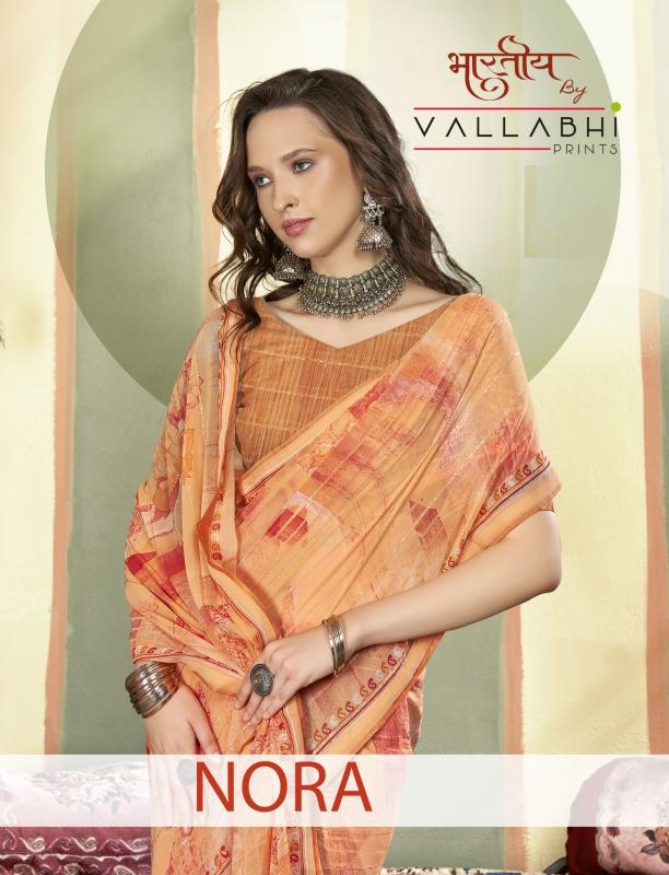 vallabhi prints nora stylish look georgette saree online